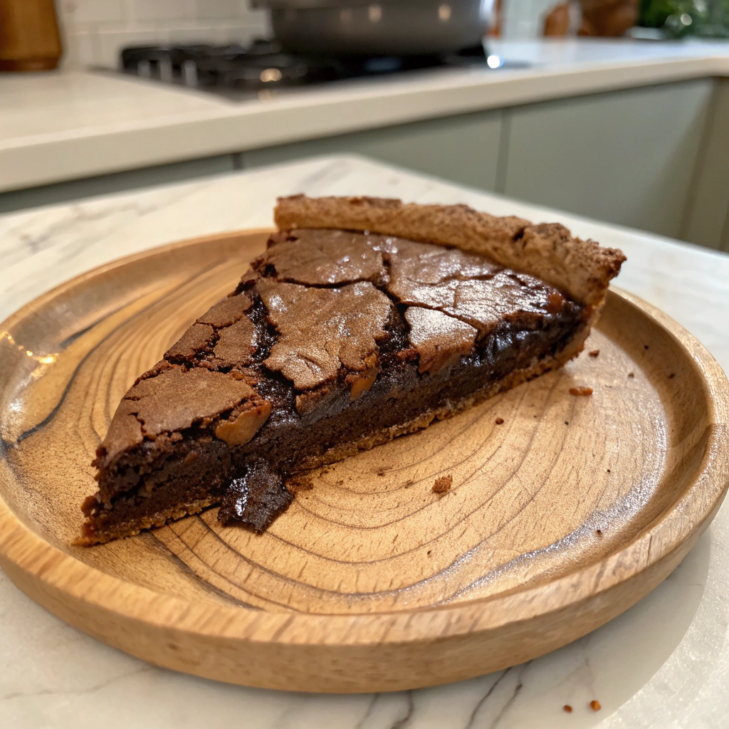 Molten Chocolate Crackle Pie