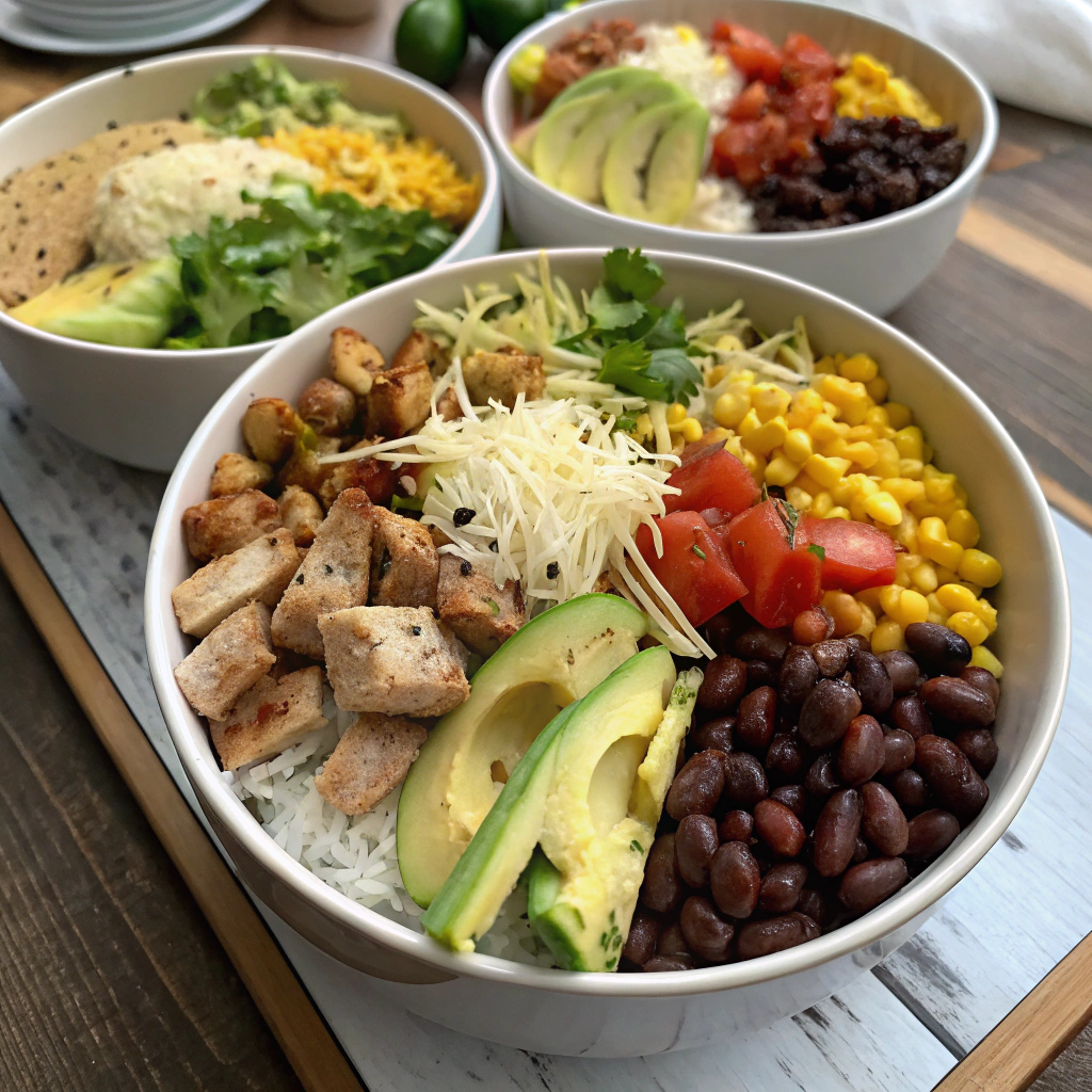 One Pot Chicken Burrito Bowls