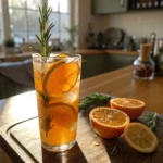 Orange And Rosemary Ice Tea