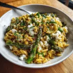 Orzo Asparagus Artichokes Feta