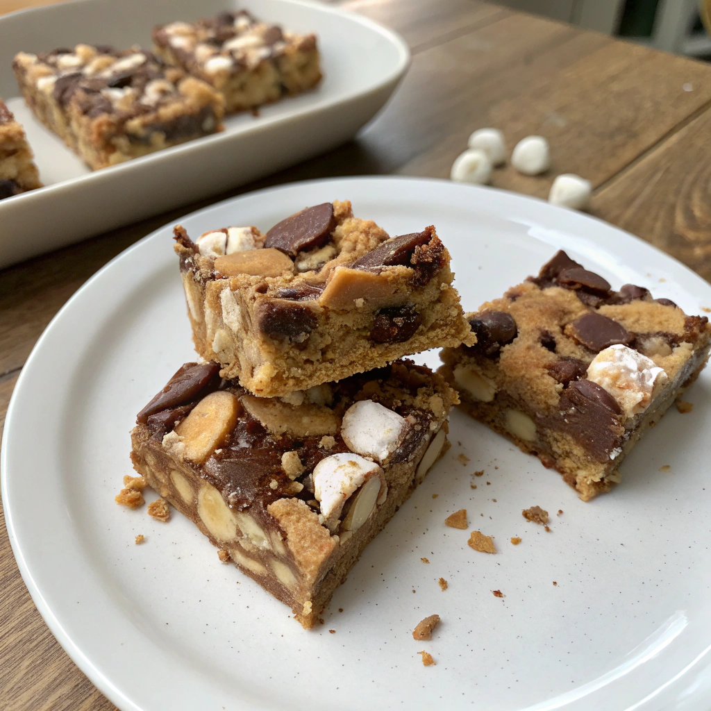 Peanut Butter Rocky Road Bars Recipe