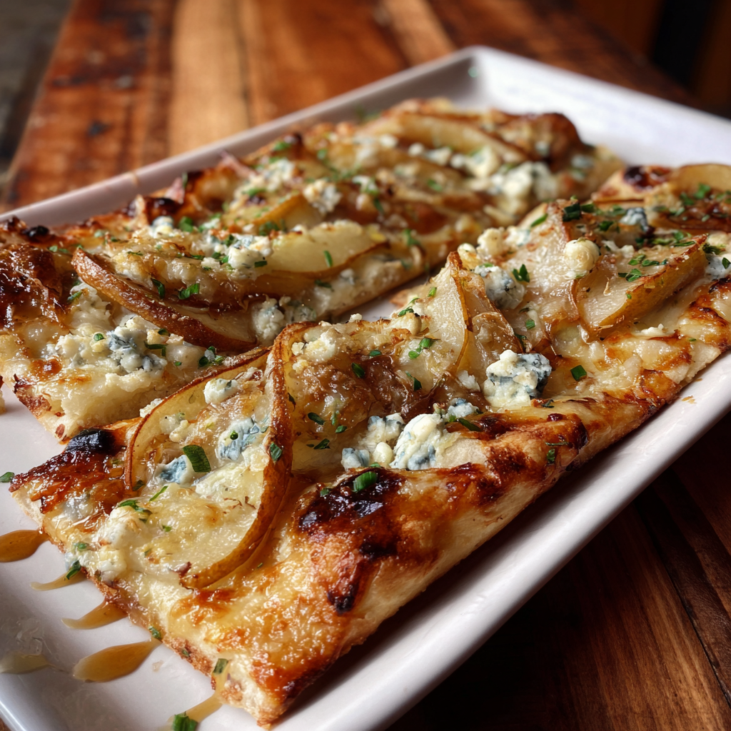 Pear Gorgonzola Flatbread