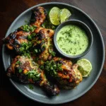 Peruvian Grilled Chicken Green Sauce