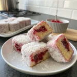 Raspberry Lamingtons