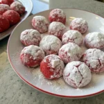Red Velvet Snowball Cookies