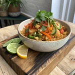 Satay Crispy Rice Salad
