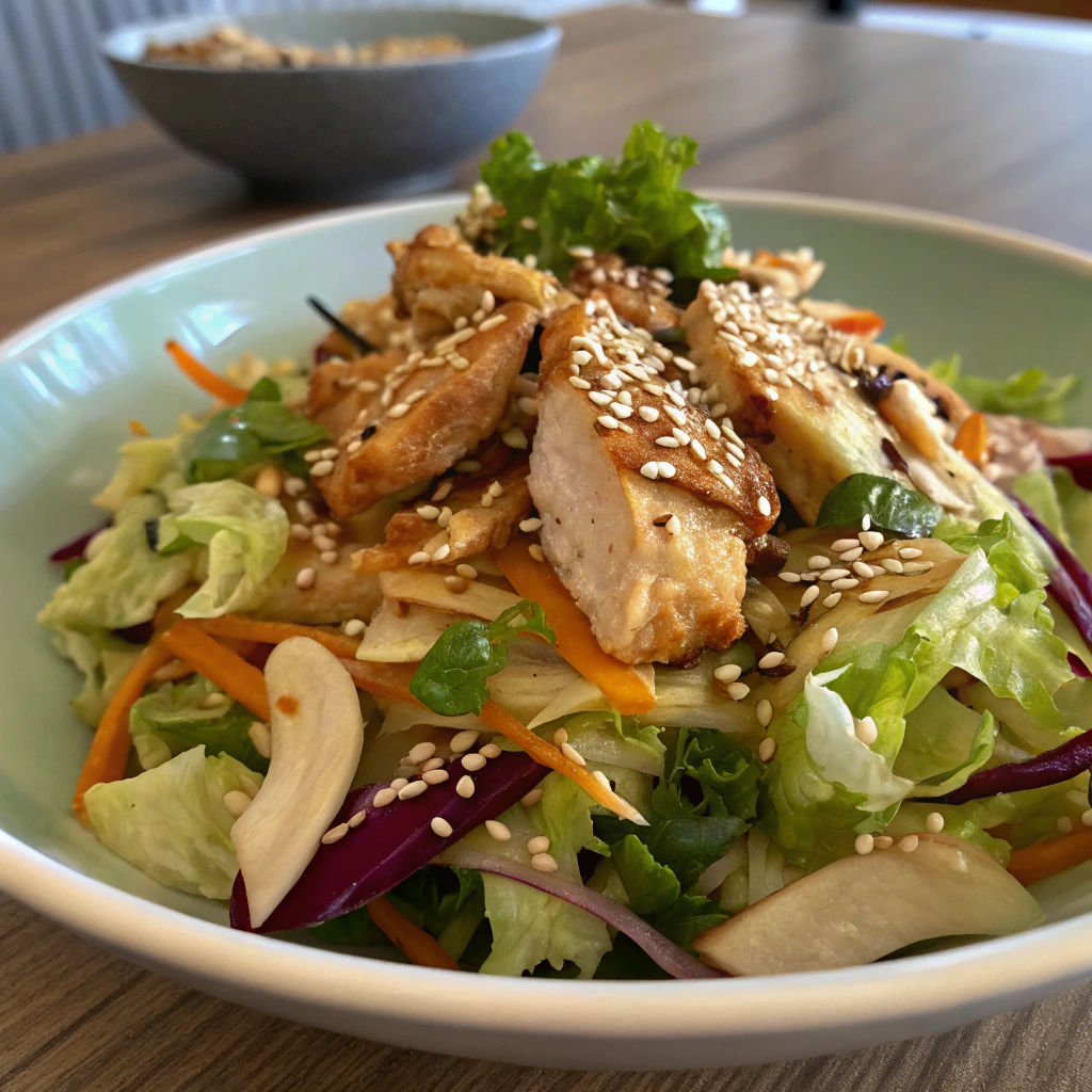 Sesame Chicken Cabbage Salad