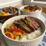 Skirt Steak Rice Bowls