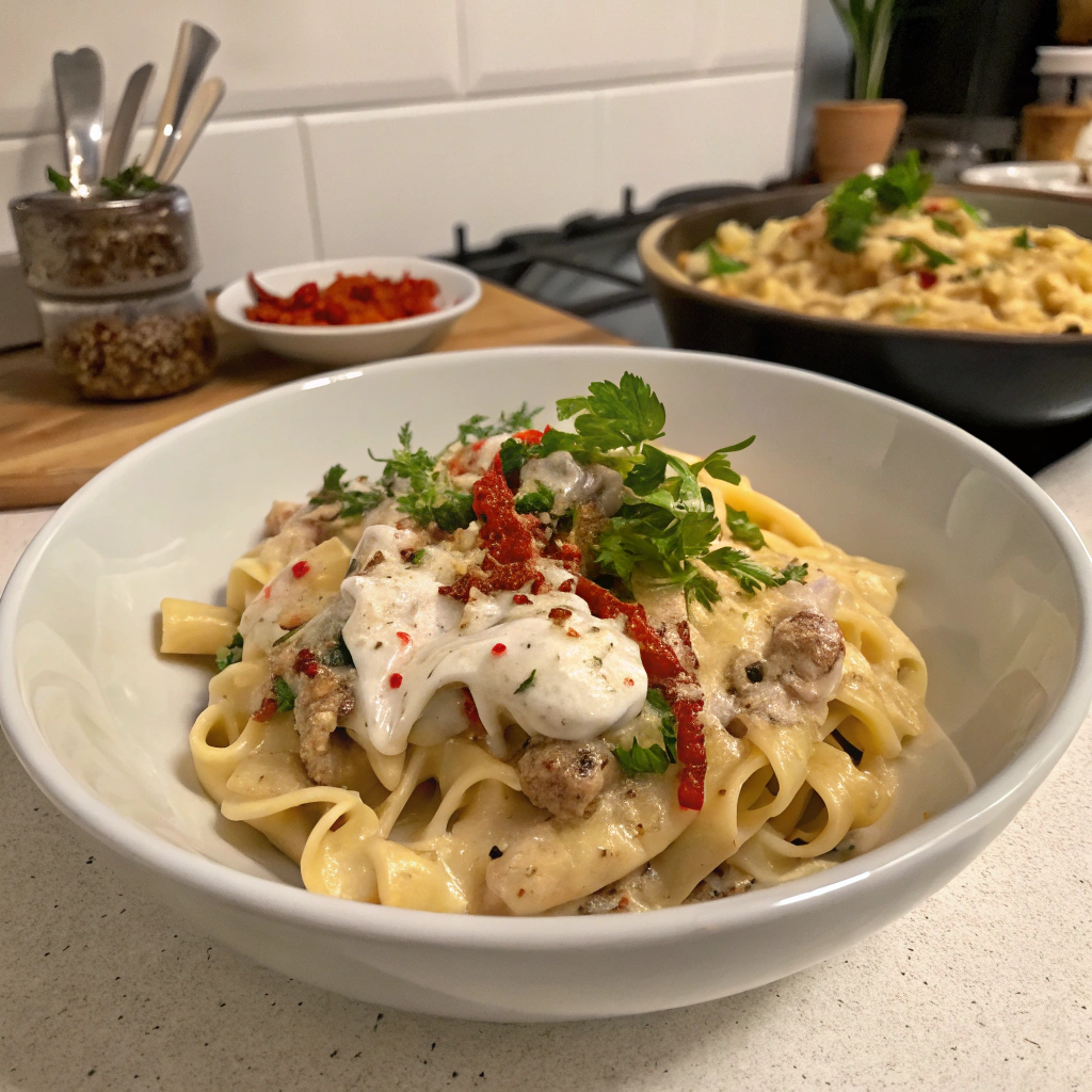 Spicy Creamy Rattlesnake Pasta