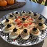 Spiderweb Deviled Eggs