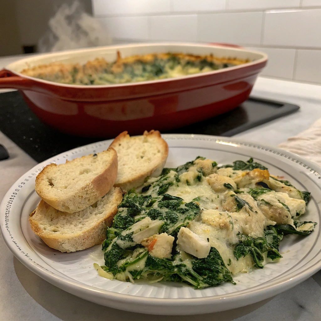 Spinach Artichoke Chicken Bake
