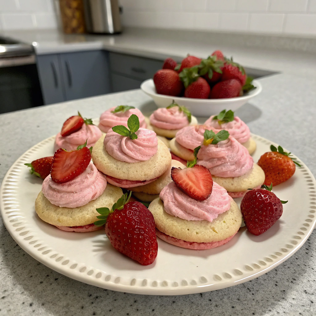 Strawberry Kiss Cookies