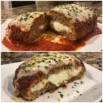 Stuffed Meatloaf Mozzarella Seasoned