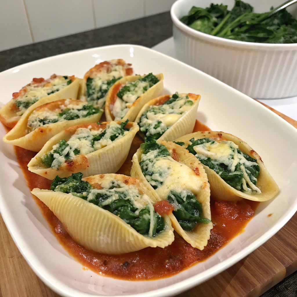 Stuffed Shells Spinach Cheese