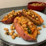 Stuffed Sweet Potatoes Chickpeas