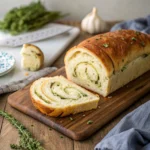 Swirled Garlic Herb Cheese Bread