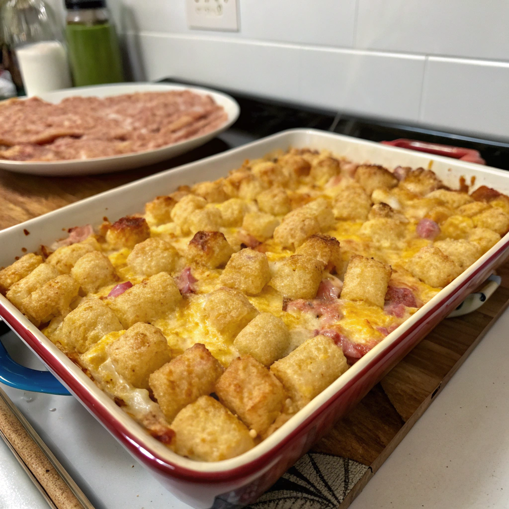 Tater Tot Breakfast Casserole