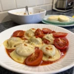 Tomato Cheese Dumplings