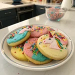 Unicorn Cookies Rainbow Sprinkles