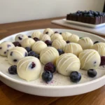 White Chocolate Blueberry Truffles