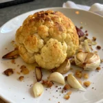Whole Roasted Cauliflower Garlic