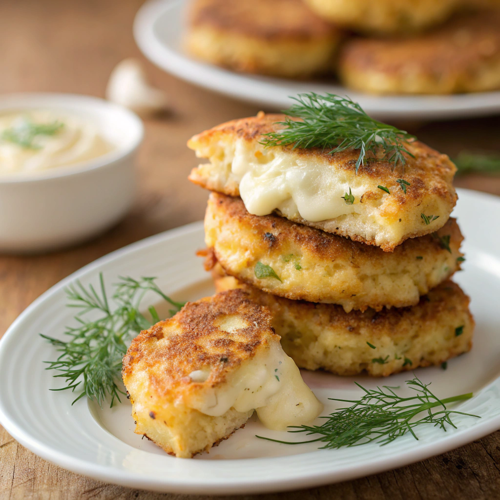 Cheesy Chicken Fritters