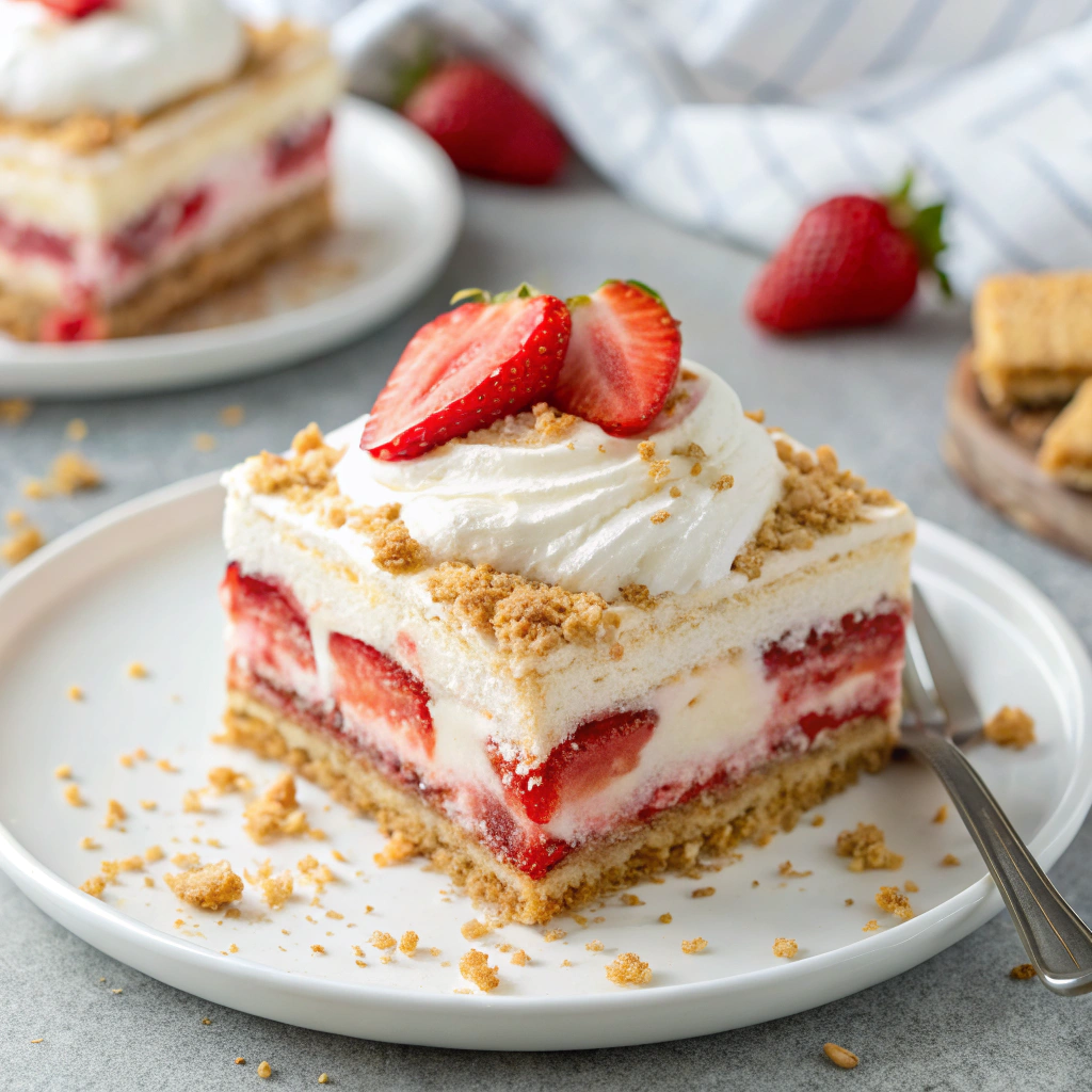 Strawberry Cream Cheese Icebox Cake
